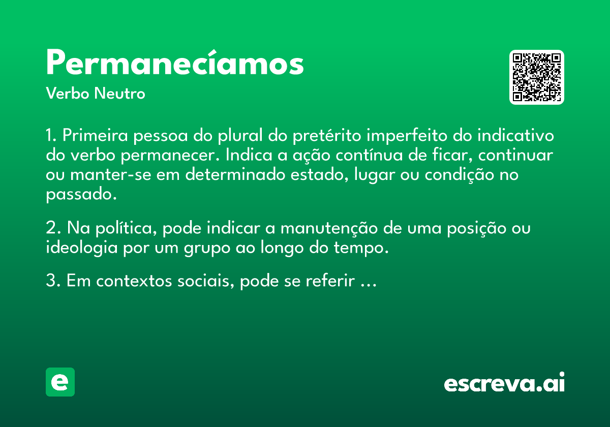 permanecíamos