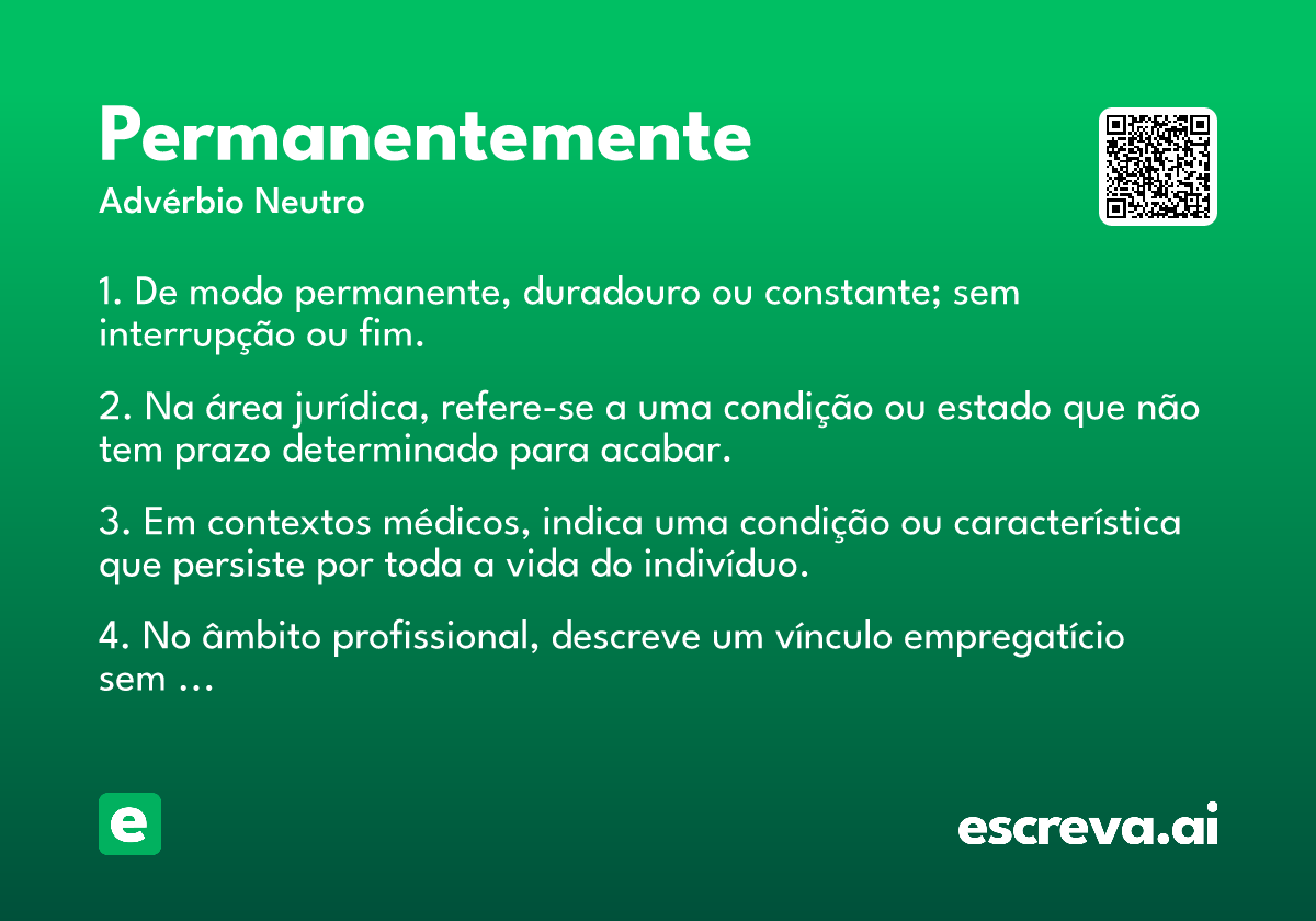 permanentemente