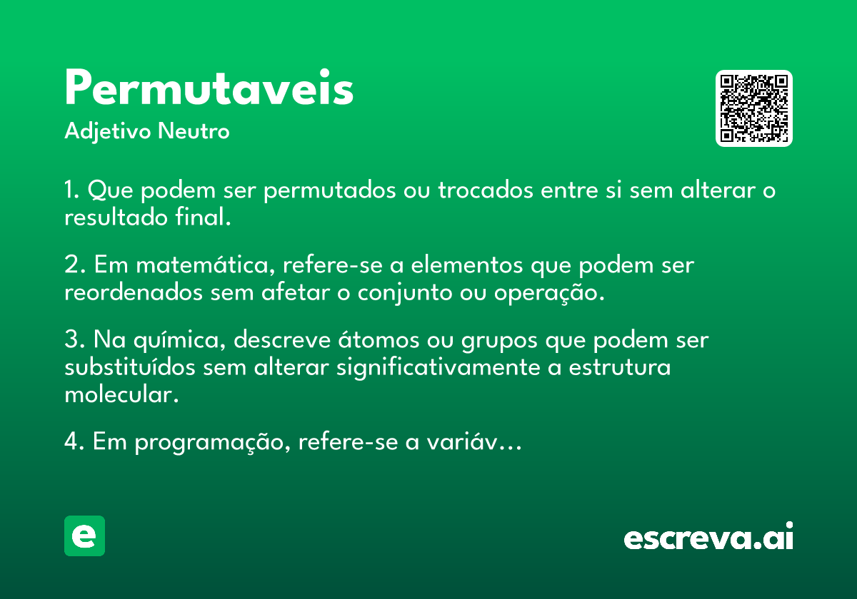 permutaveis