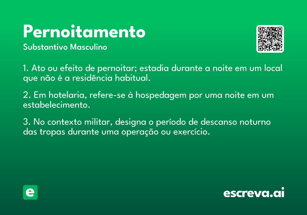pernoitamento