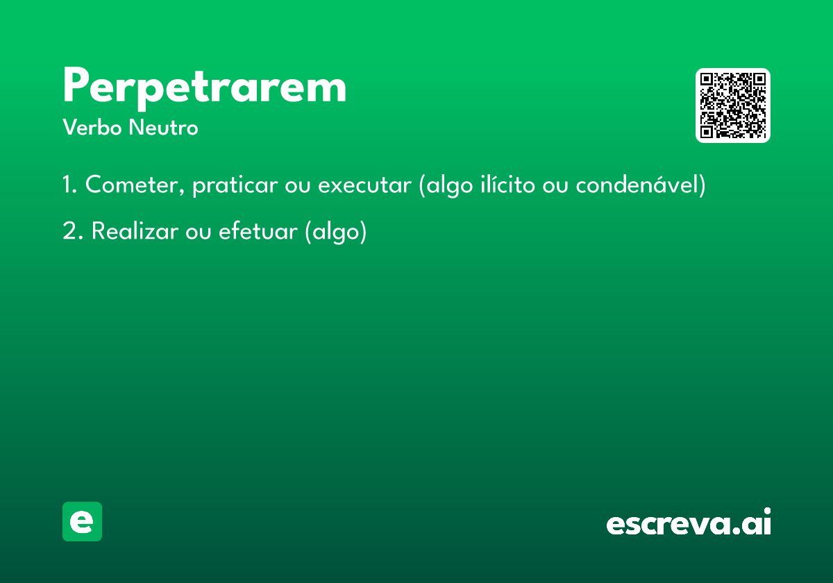 perpetrarem