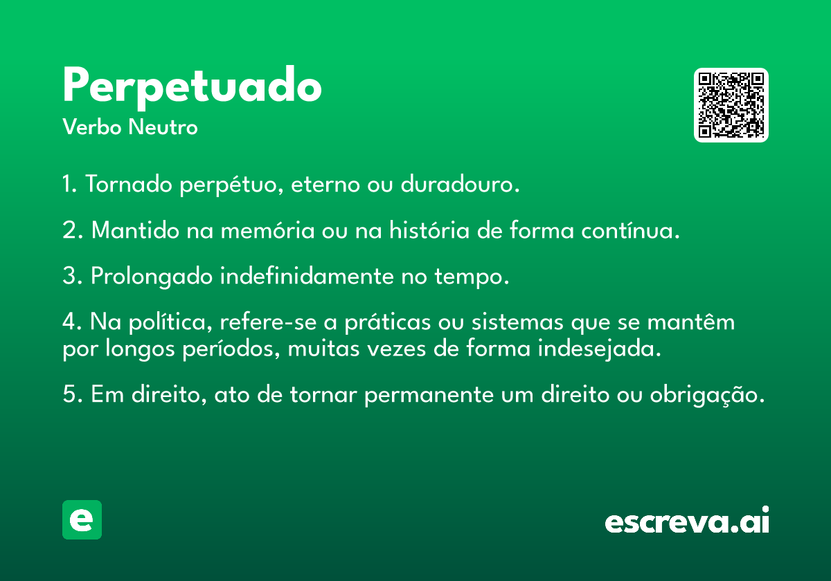 perpetuado