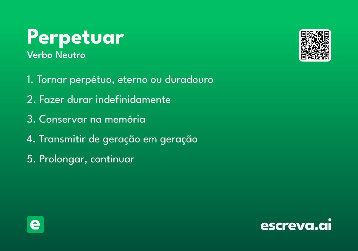 perpetuar