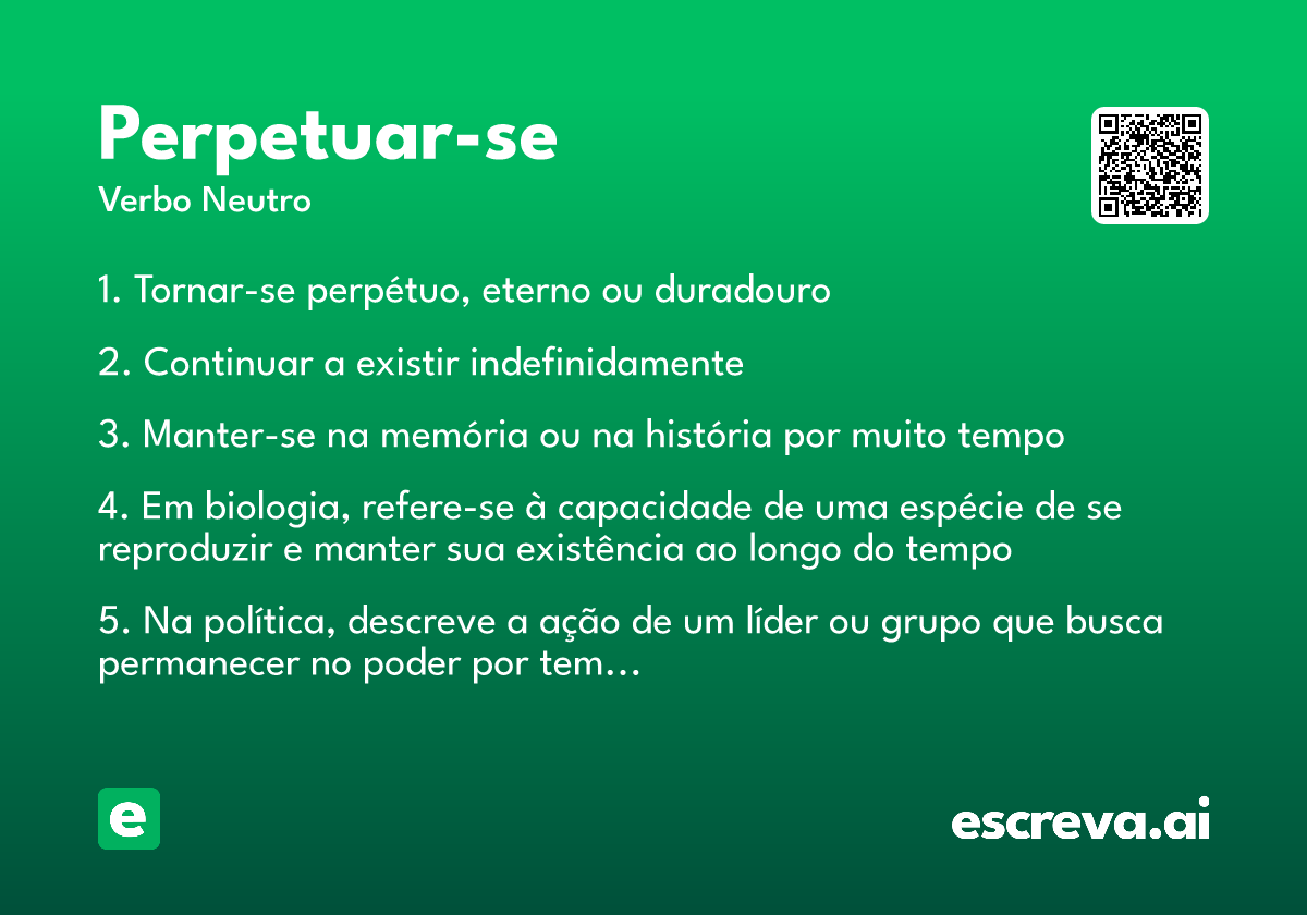perpetuar-se