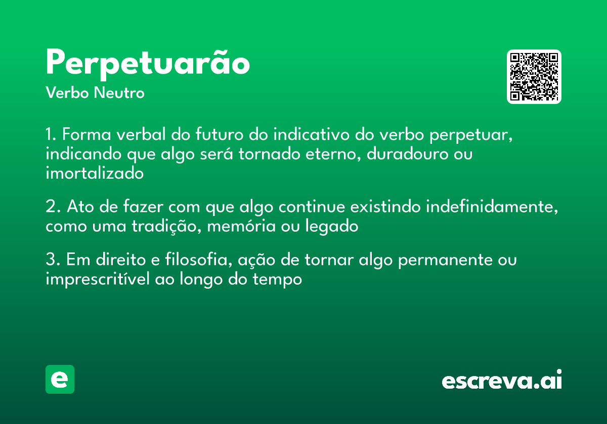 perpetuarão