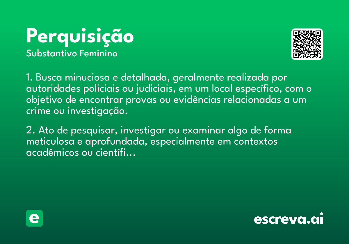perquisição