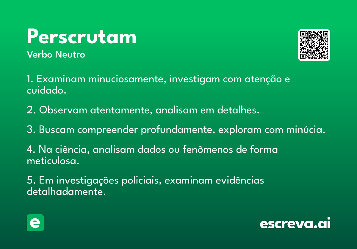 perscrutam