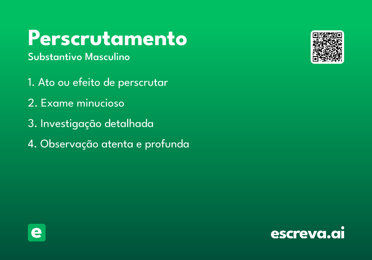 perscrutamento