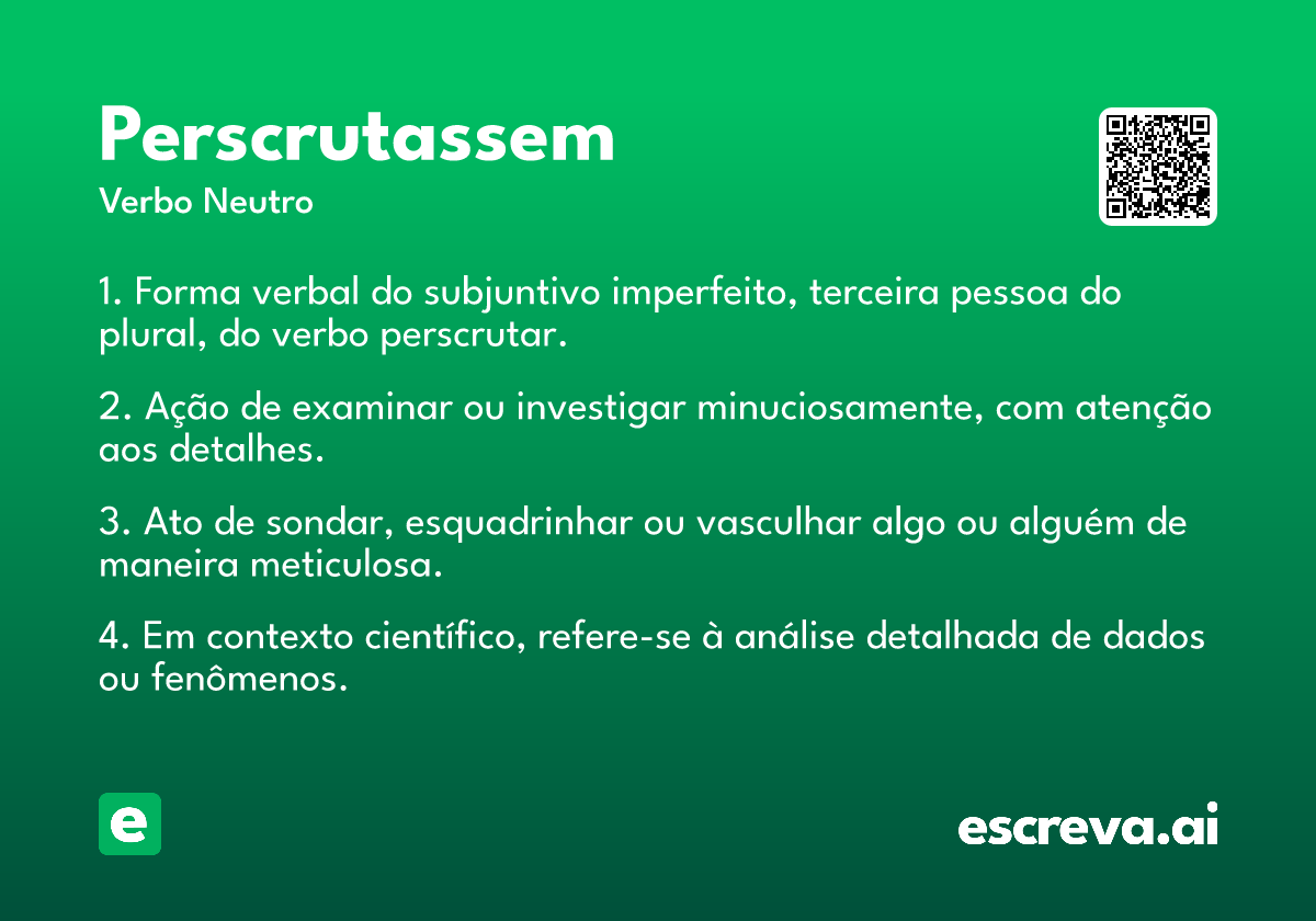 perscrutassem