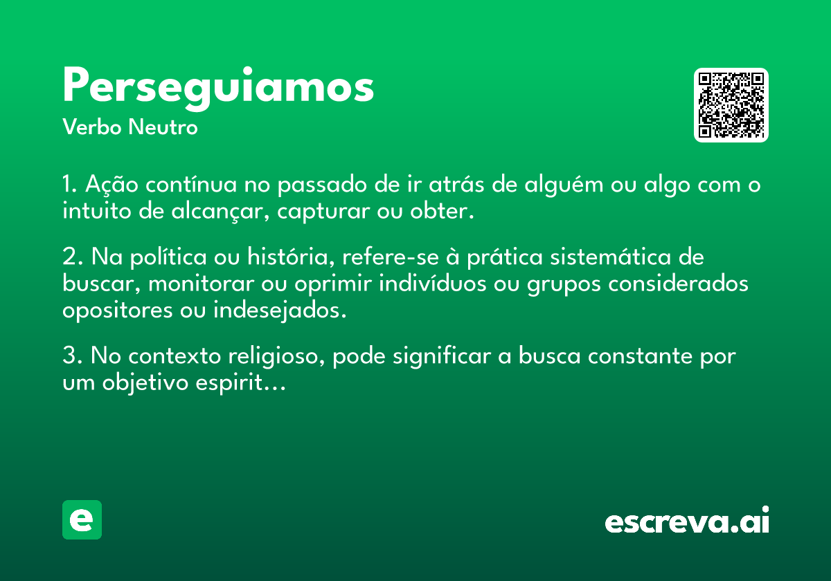 perseguiamos