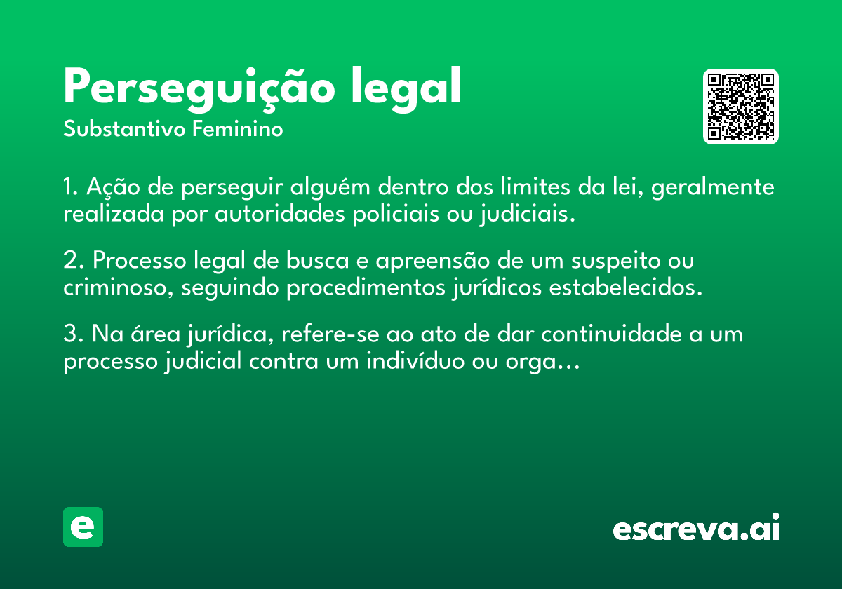 perseguição legal