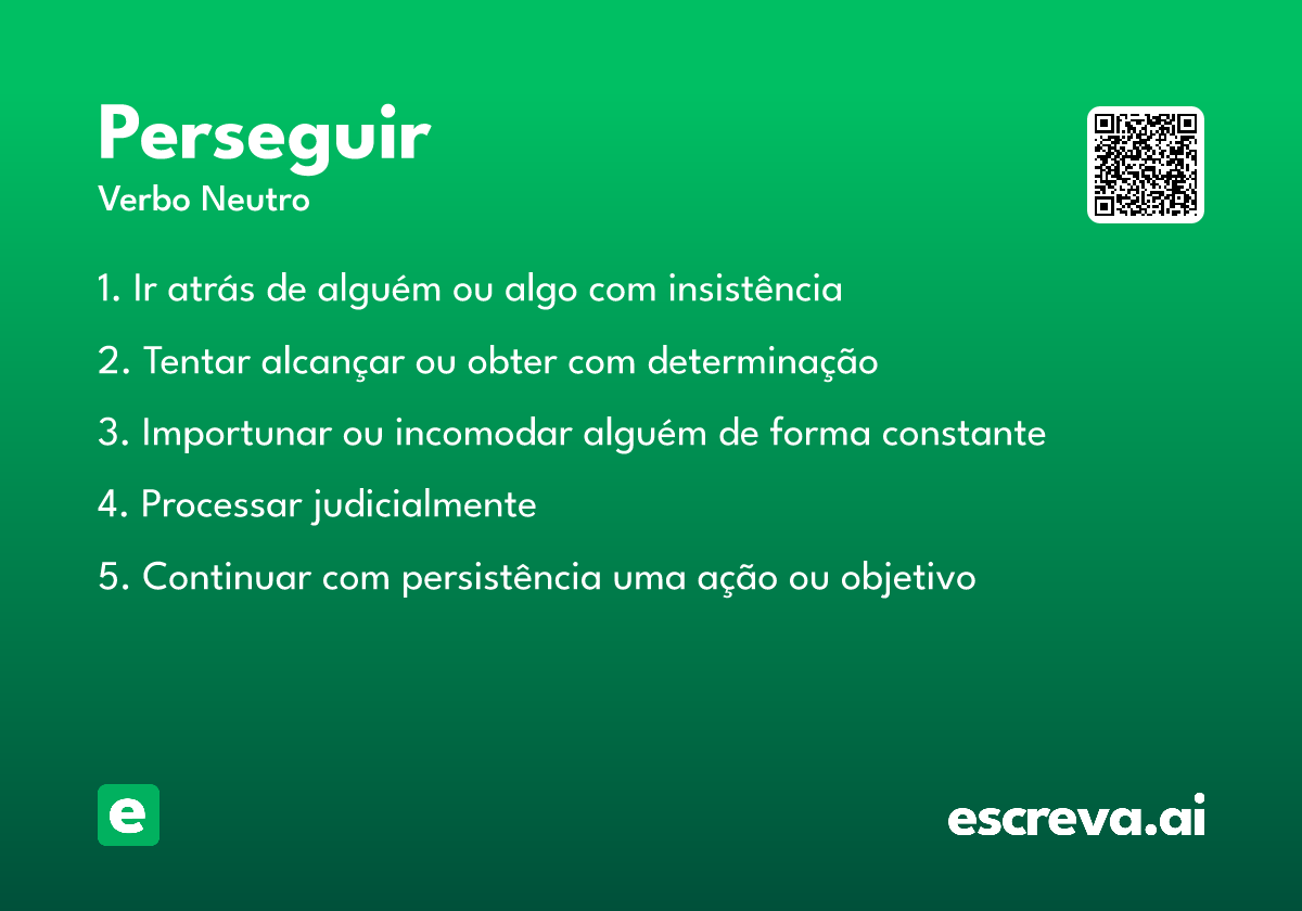 perseguir