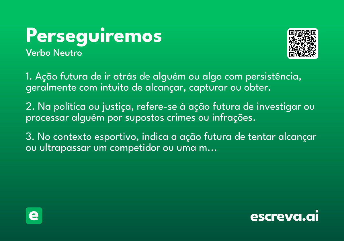 perseguiremos