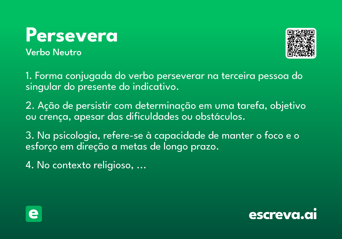persevera