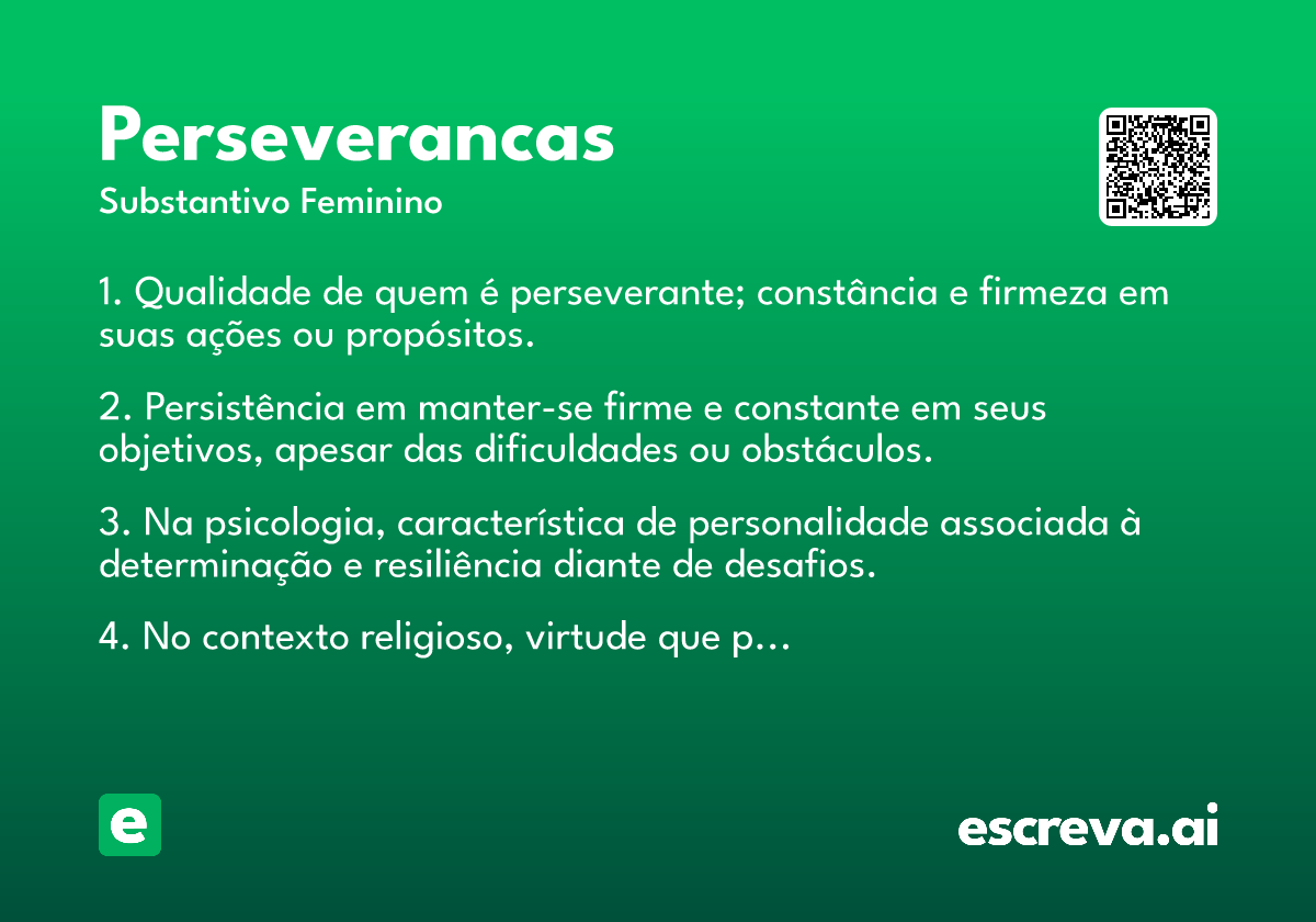 perseverancas
