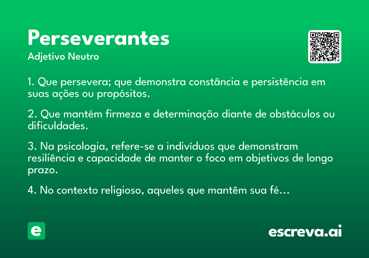 perseverantes