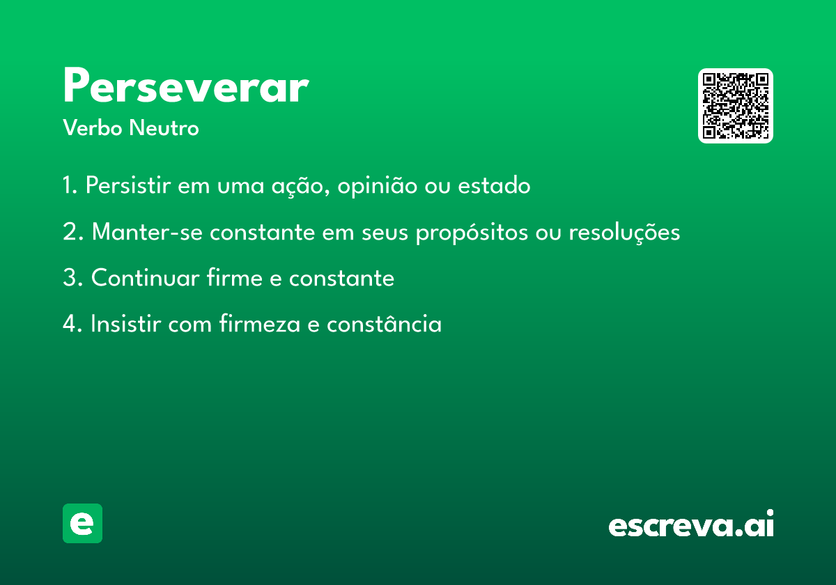 perseverar