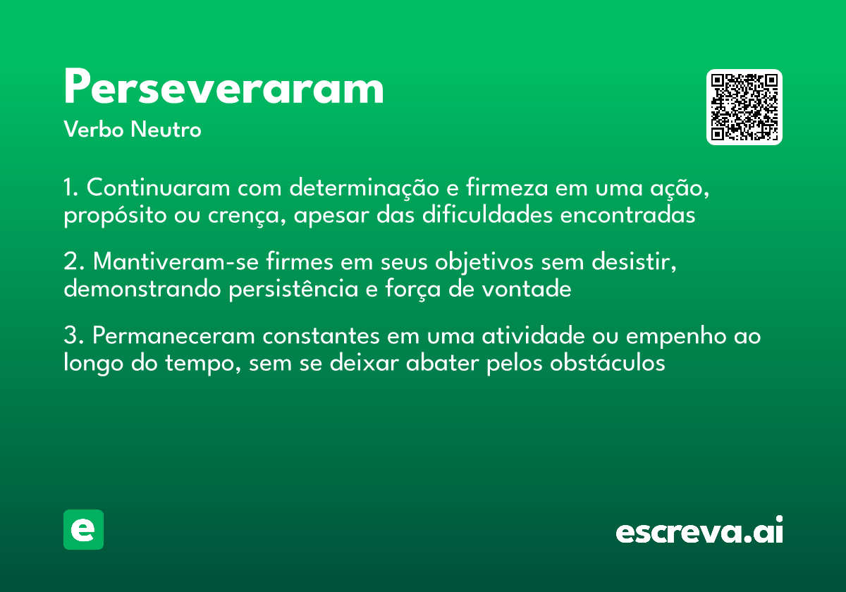 perseveraram
