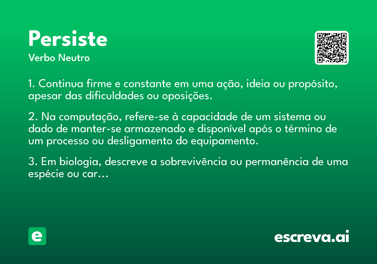 persiste
