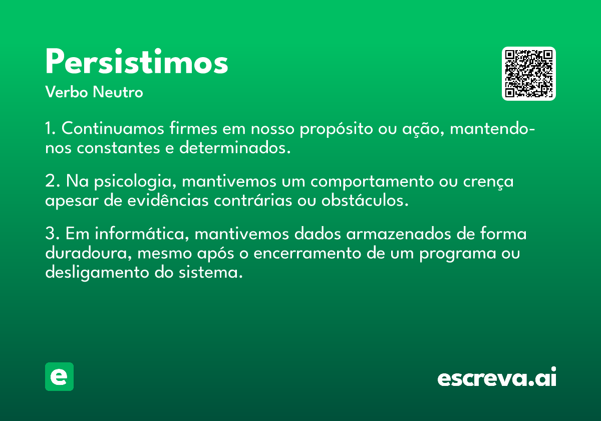 persistimos