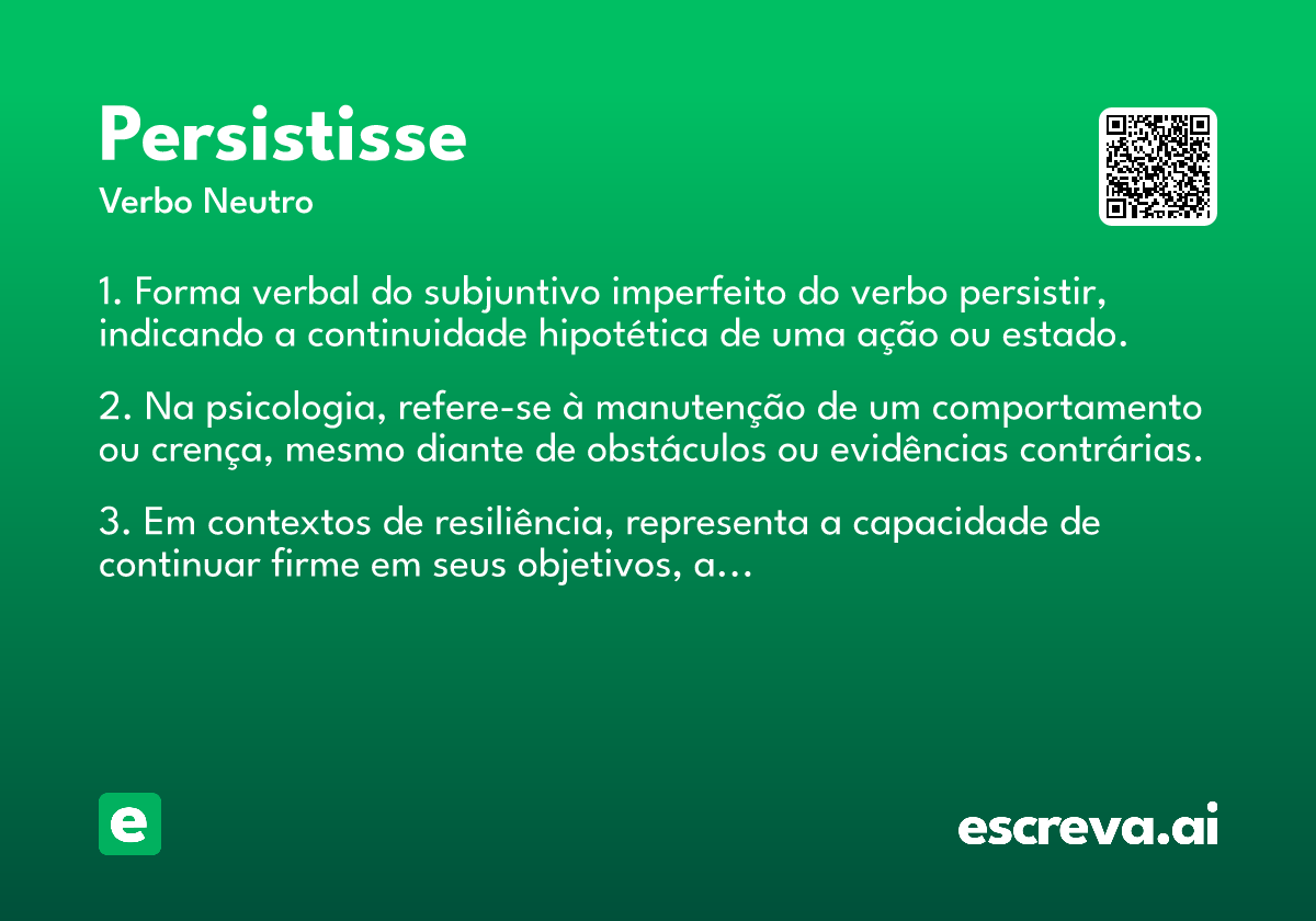 persistisse