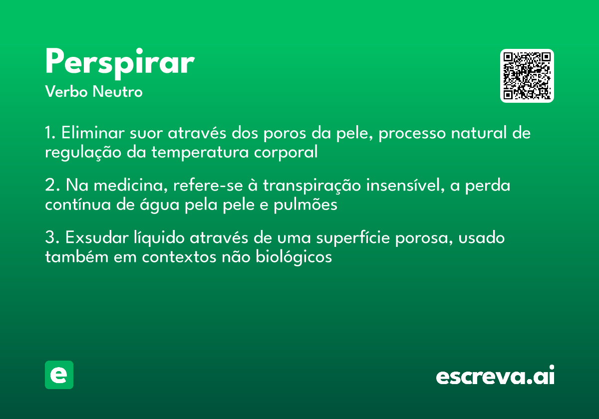 perspirar