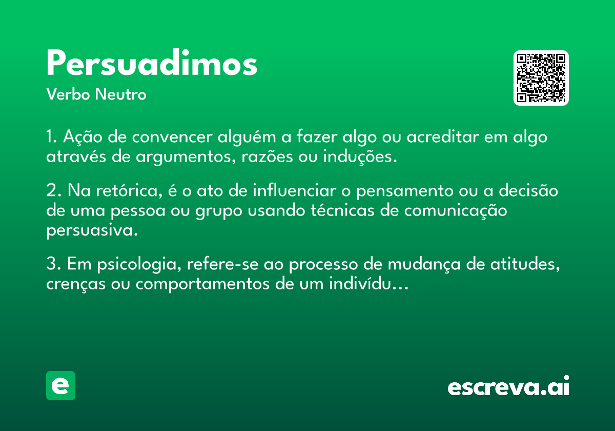 persuadimos