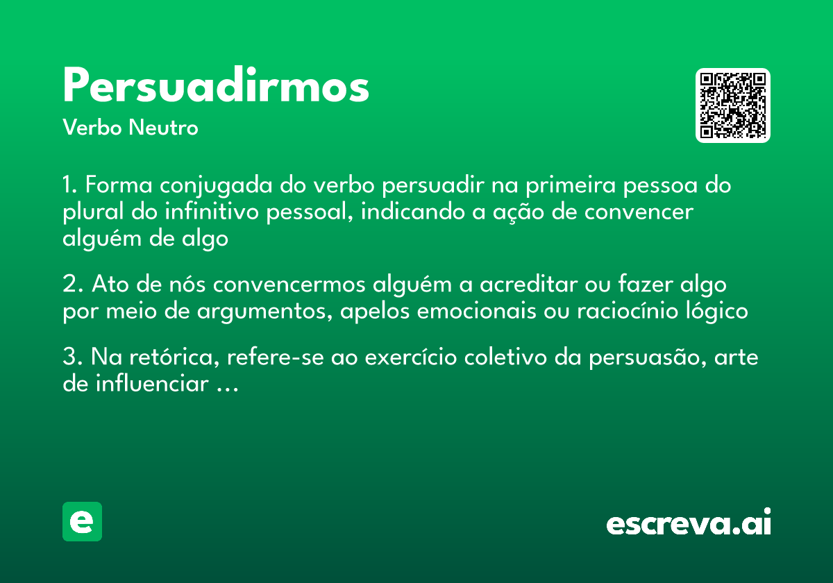 persuadirmos