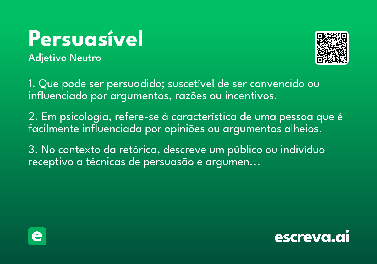 persuasível