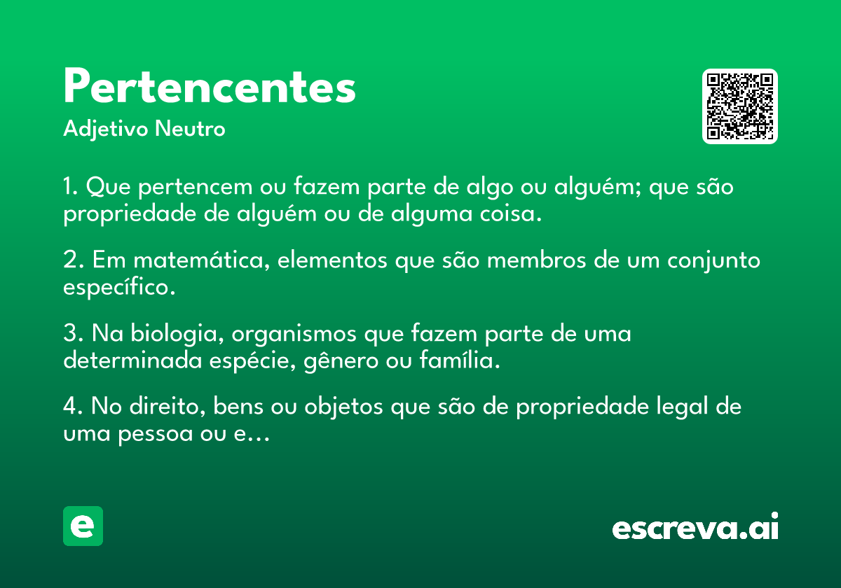 pertencentes