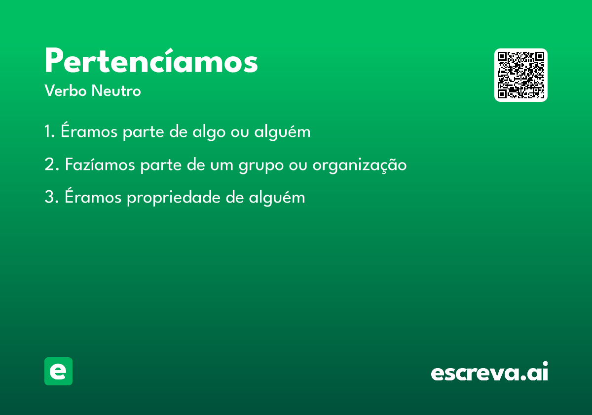 pertencíamos