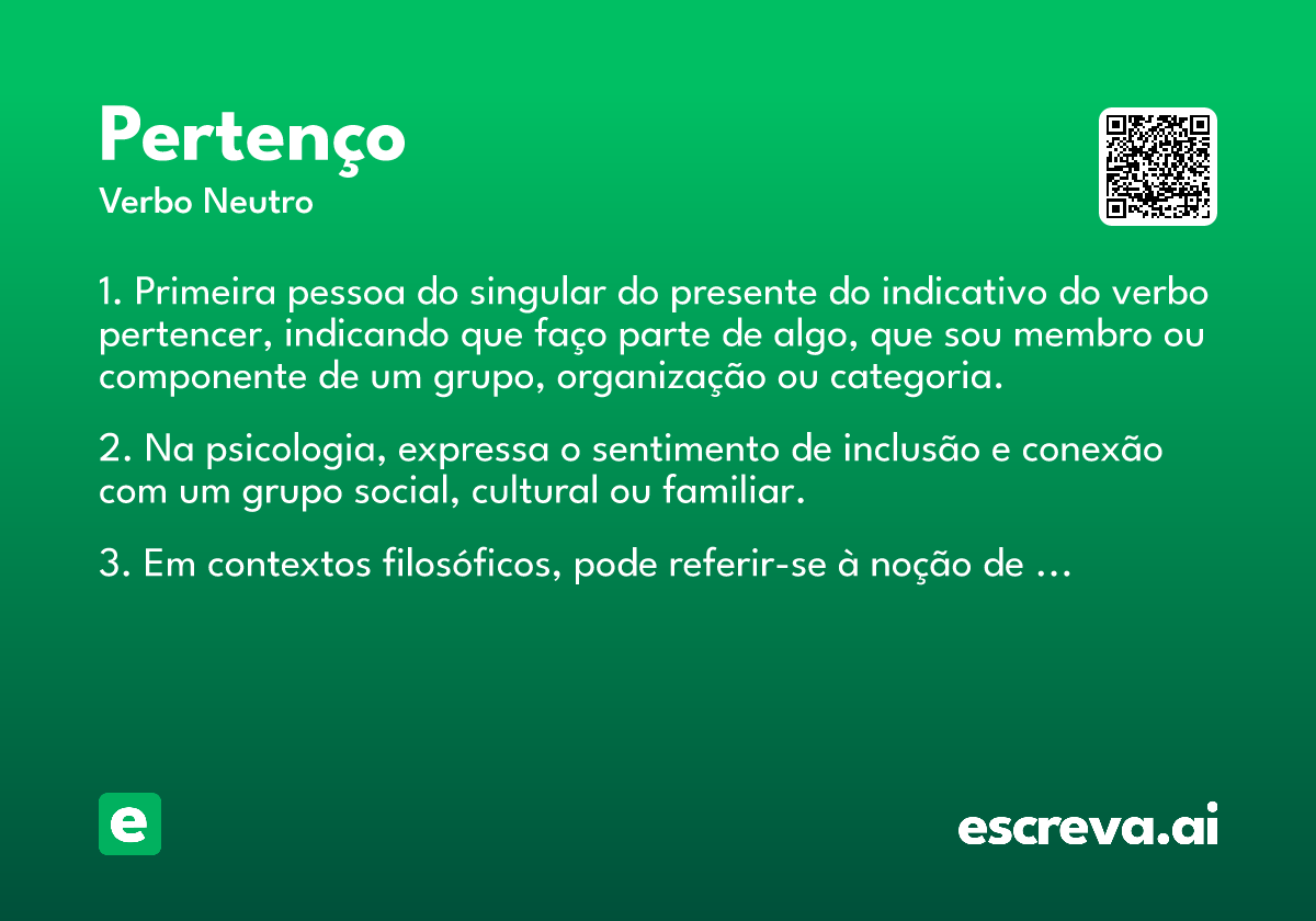 pertenço