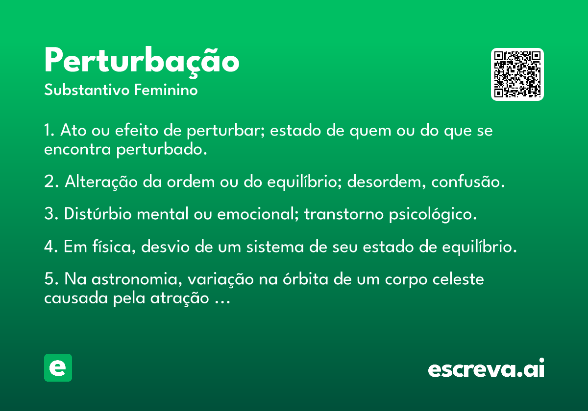 perturbação
