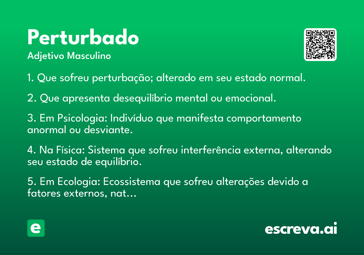perturbado