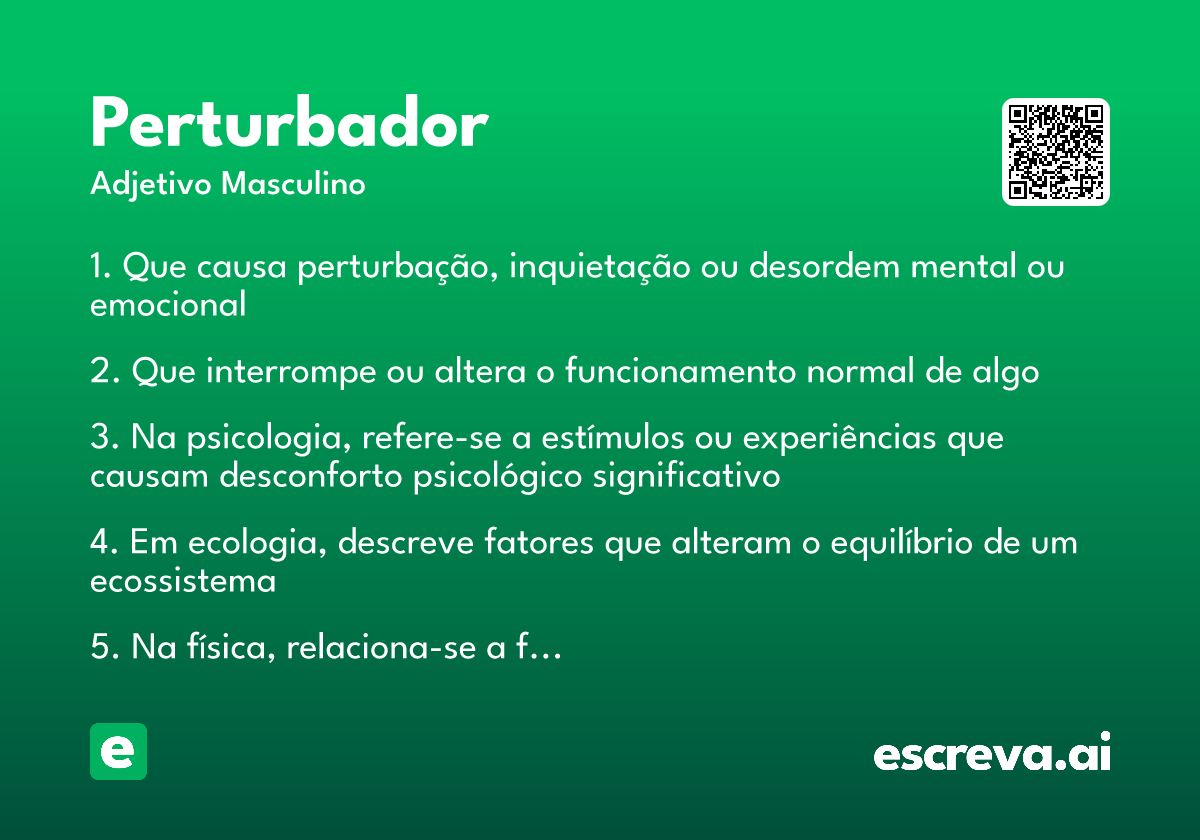 perturbador