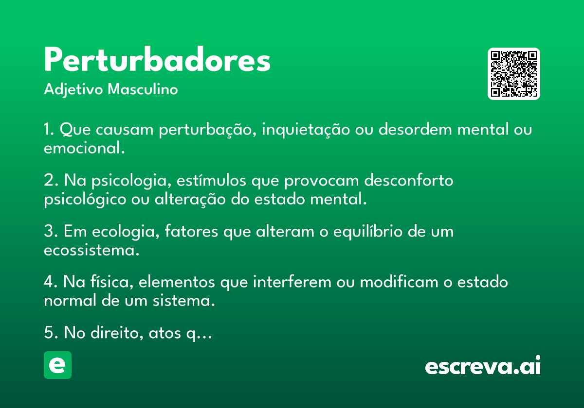 perturbadores