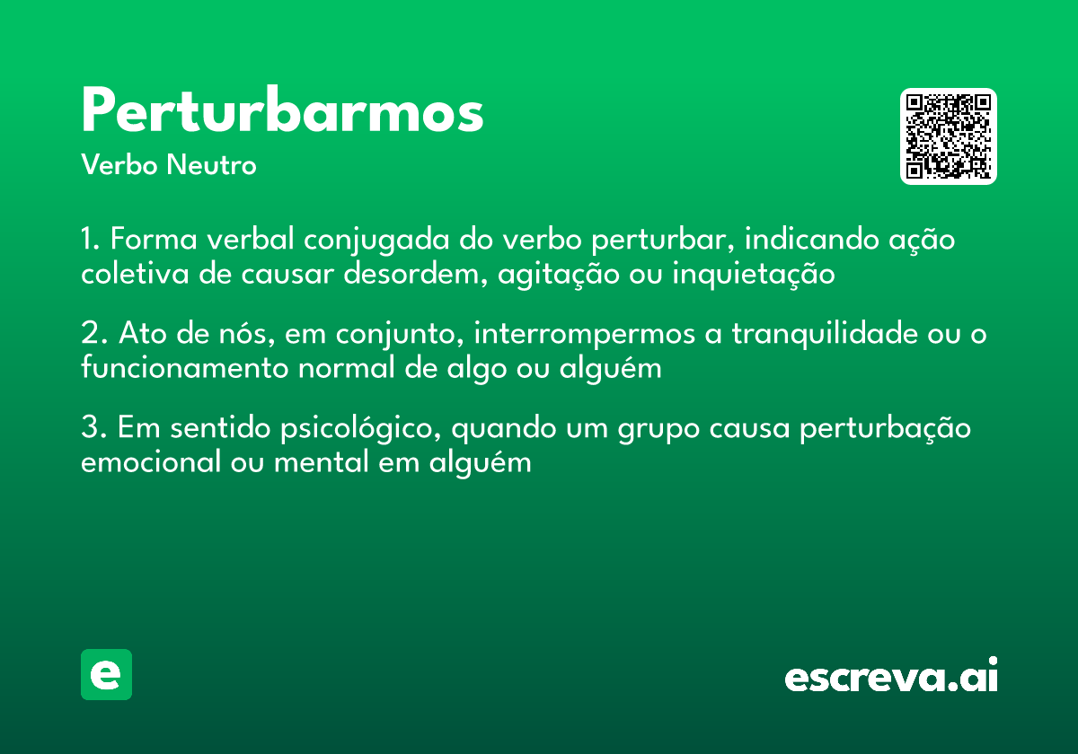perturbarmos