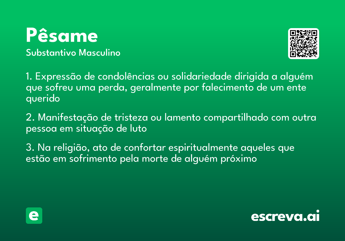 pêsame