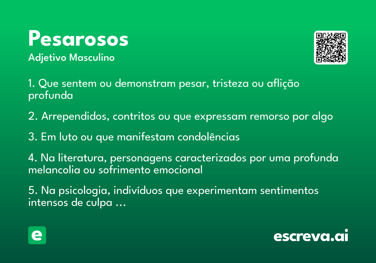 pesarosos