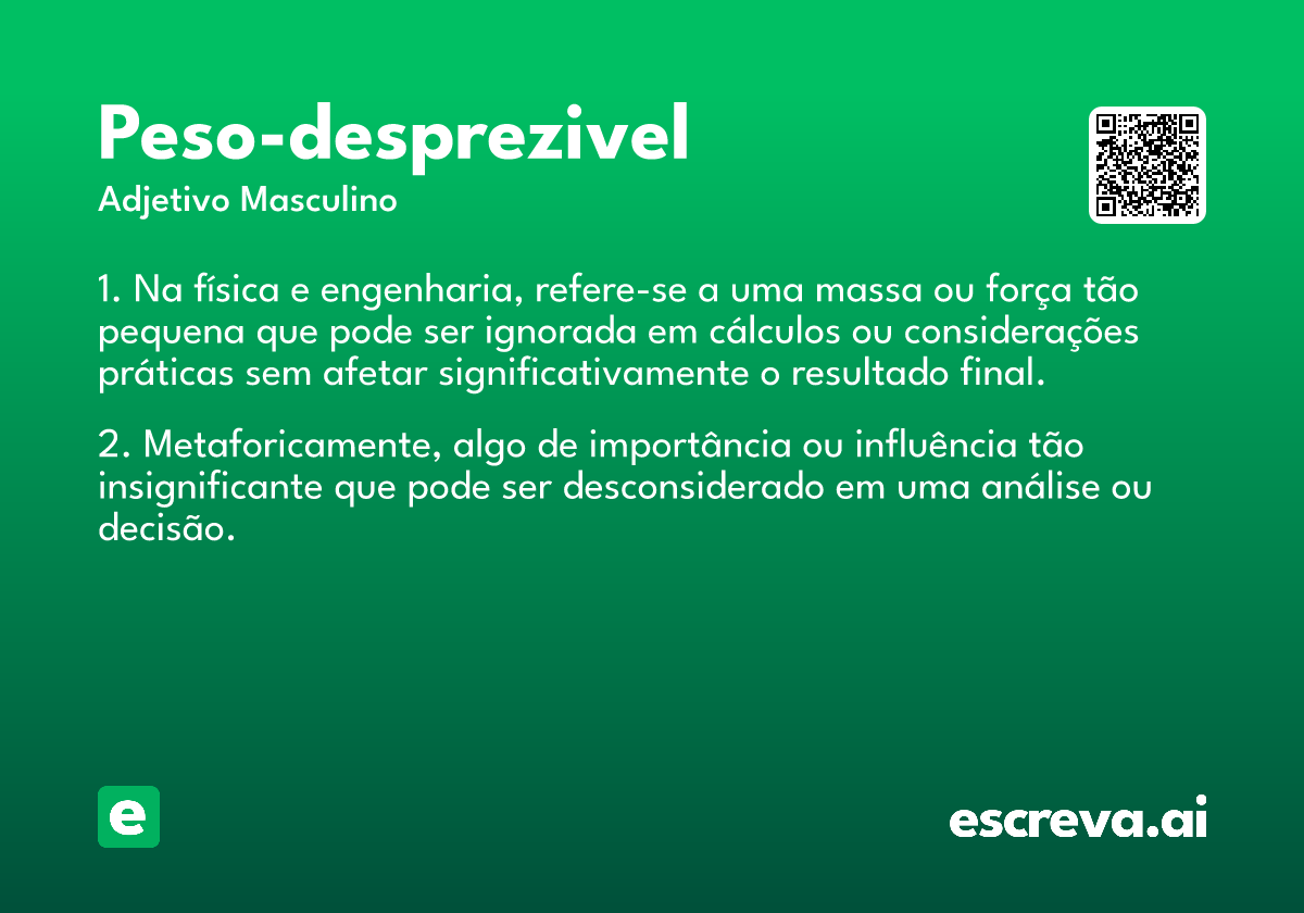 peso-desprezivel