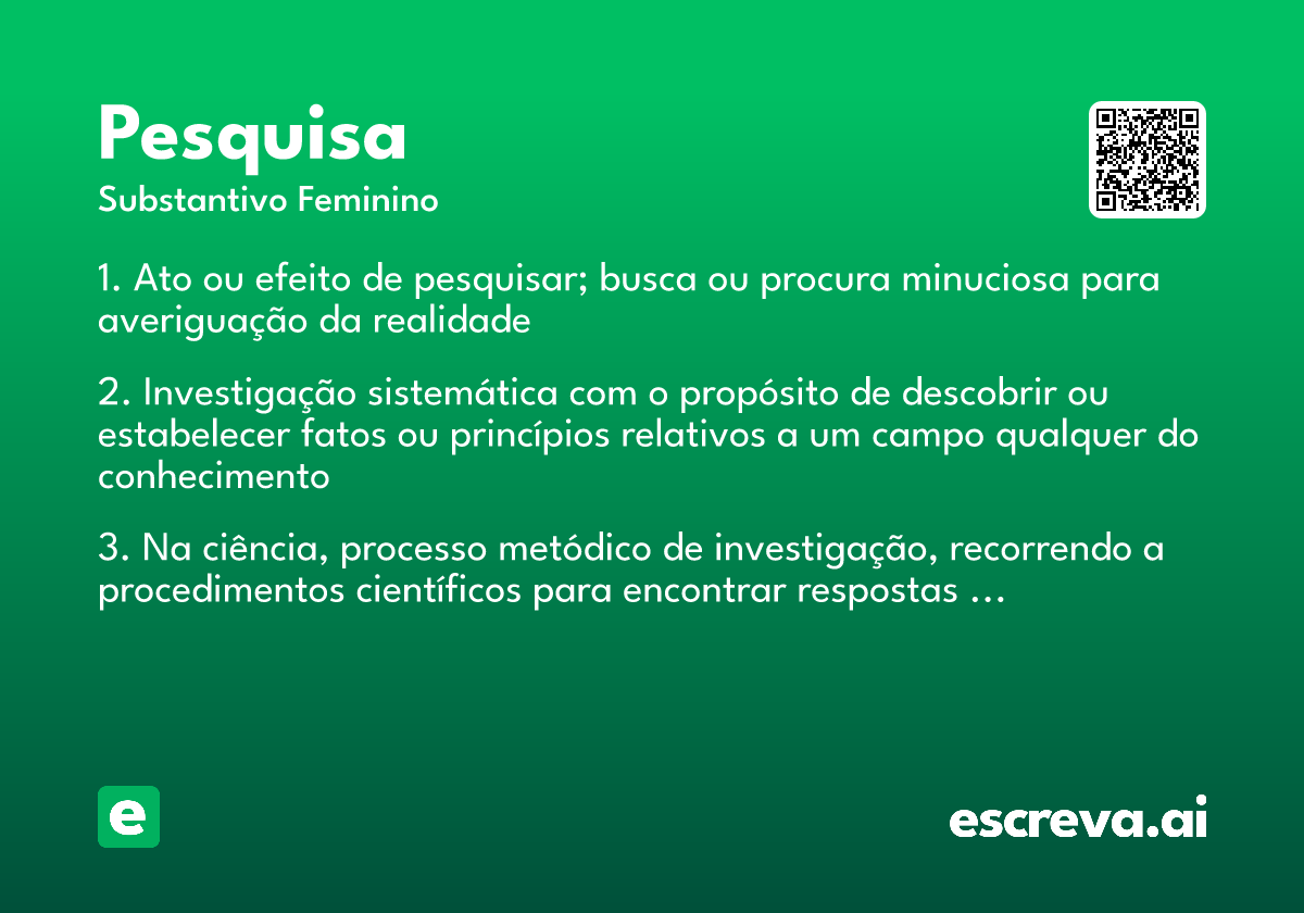 pesquisa