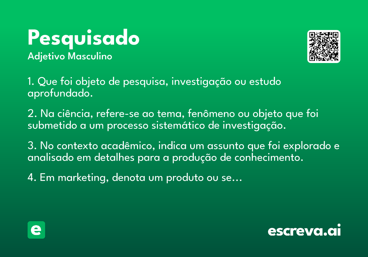 pesquisado