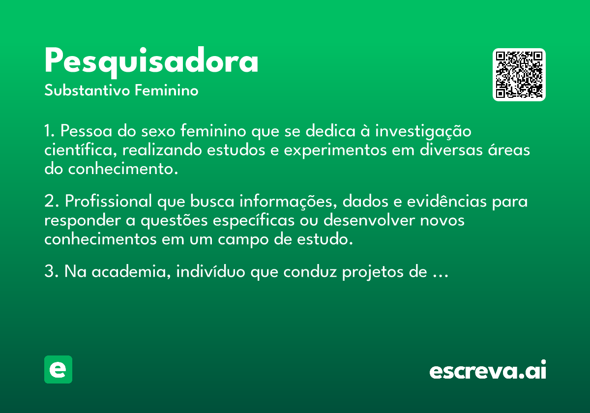 pesquisadora
