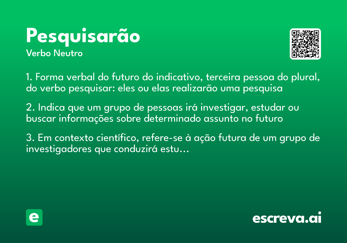 pesquisarão