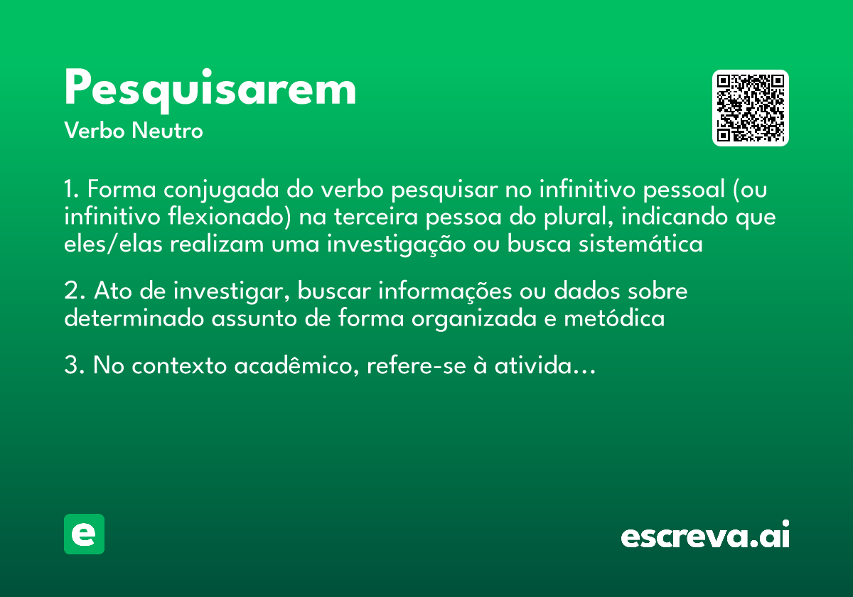 pesquisarem
