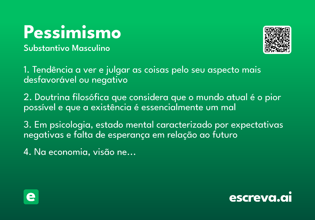 pessimismo