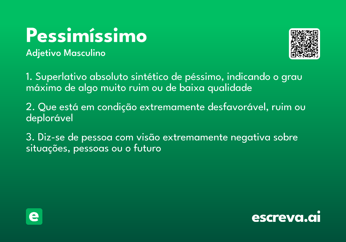pessimíssimo