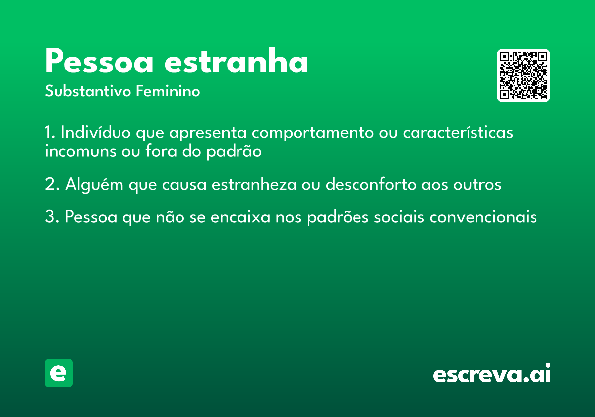 pessoa estranha