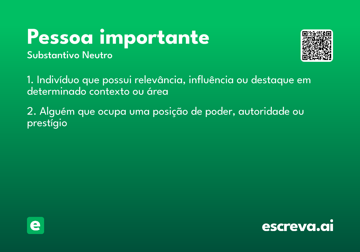 pessoa importante