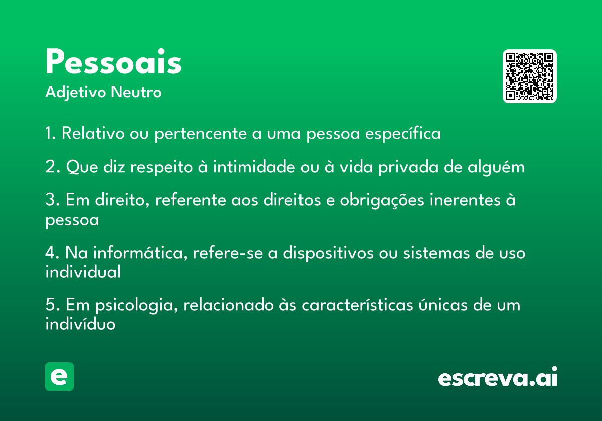 pessoais